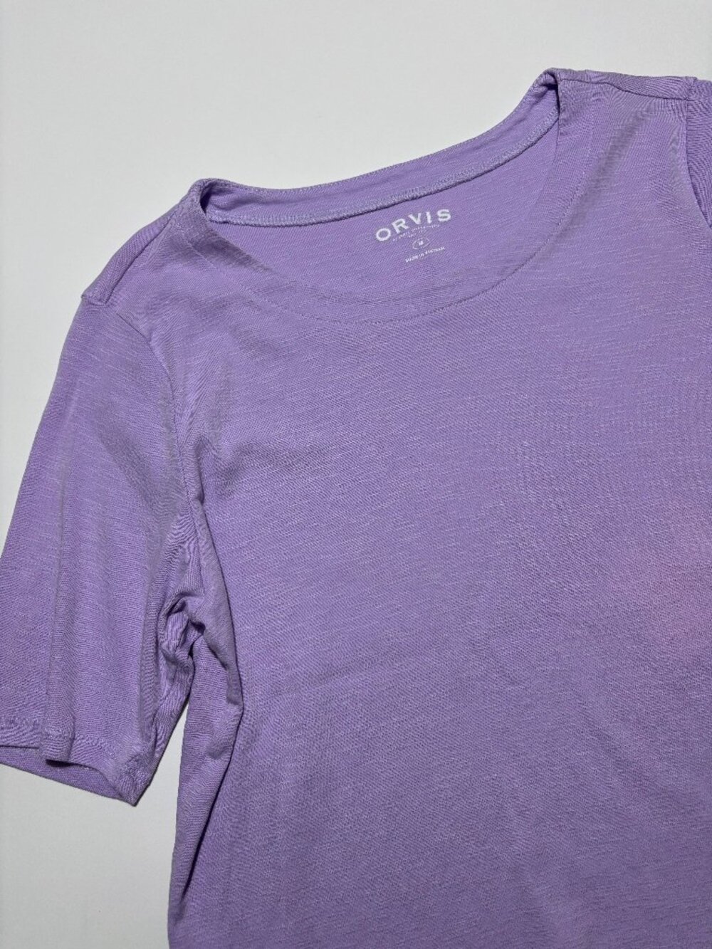 Orvis Lavender Lilac Purple Premium Pima Cotton Short Sleeve T-Shirt